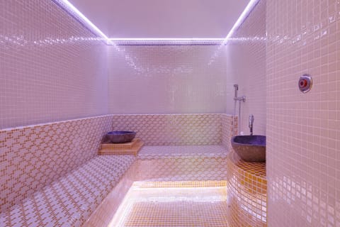 Sauna, spa tub, steam room, massages