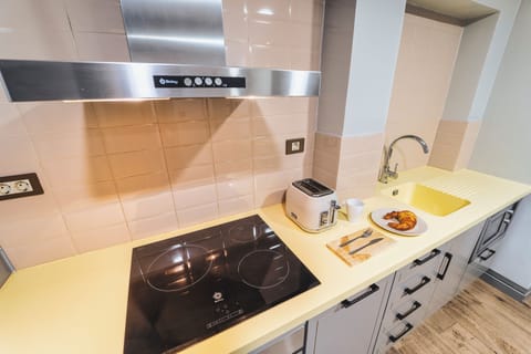 Standard Apartment | Private kitchen | Full-size fridge, microwave, stovetop, espresso maker