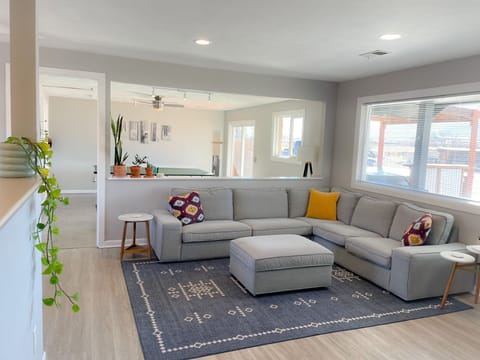 The Rapid Ranch is a light-filled home with a clean and cozy aesthetic.