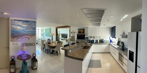 Luxury Penthouse, 2 Bedrooms | Private kitchen | Full-size fridge, microwave, stovetop, electric kettle