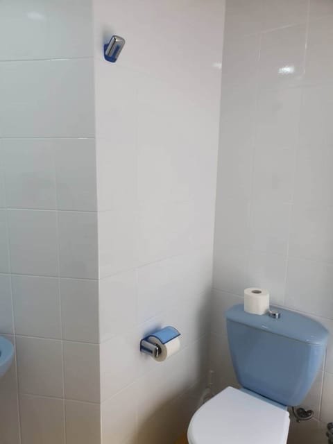 Combined shower/tub, free toiletries, towels