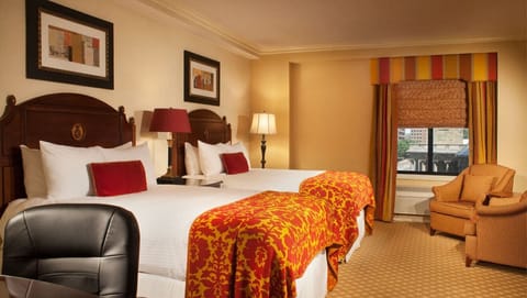 Premier Suite, 2 Queen Beds | Premium bedding, in-room safe, desk, blackout drapes