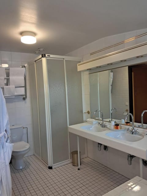 Deluxe Room | Bathroom | Shower, hair dryer, towels