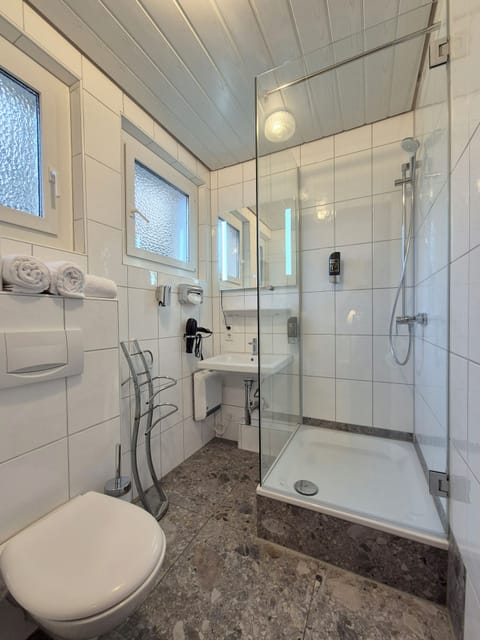 Triple Room | Bathroom | Shower, free toiletries, hair dryer, towels