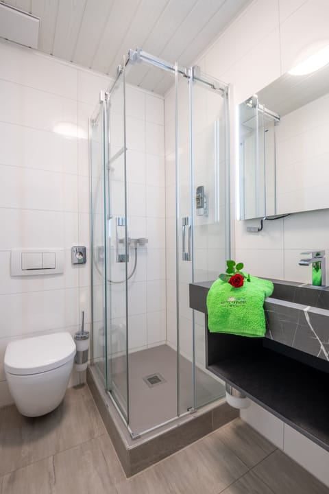 Triple Room | Bathroom | Shower, free toiletries, hair dryer, towels