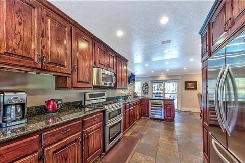 KitchenAid Appliances heated floor addition Min Bar Ice maker & Wine Cellear