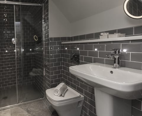 Suite, Garden View - The Dovecote | Bathroom | Shower, designer toiletries, hair dryer, bathrobes