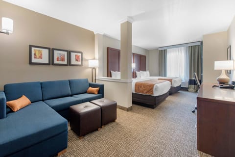 Suite, Multiple Beds, Non Smoking | Premium bedding, desk, laptop workspace, blackout drapes