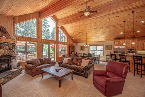 Tahoe Woods - Living Area Kitchen and Dining Area