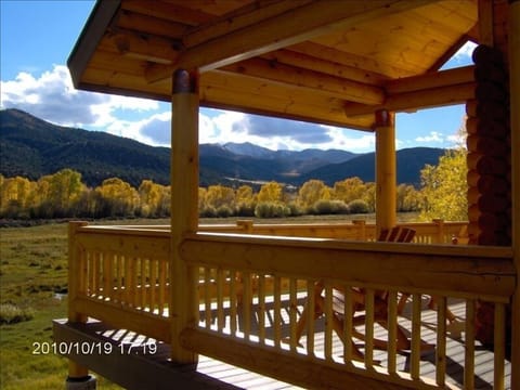 Gorgeous Mountain Views from Our Spacious Wrap Around Deck.