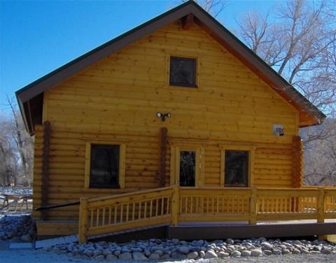 A New Log Cabin Construction on a Working Angus Cattle Ranch.