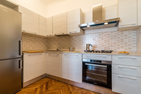 Apartment, 2 Bedrooms | Private kitchenette | Full-size fridge, oven, stovetop, coffee/tea maker