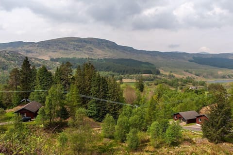 The Buzzard is elevated with a view across to Loch Iuibhair