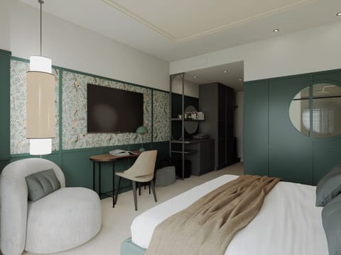 Superior Double Room | Premium bedding, in-room safe, desk, laptop workspace