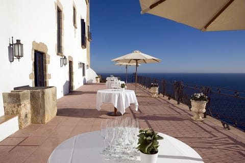 Outdoor wedding area