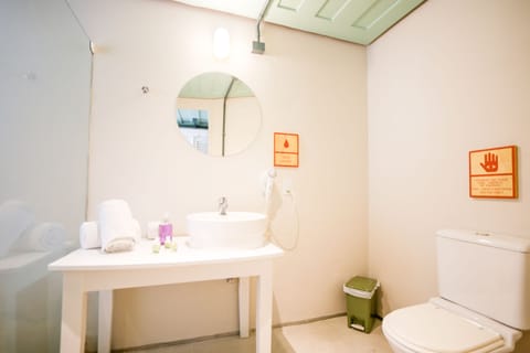 Standard Room | Bathroom | Hair dryer, toilet paper