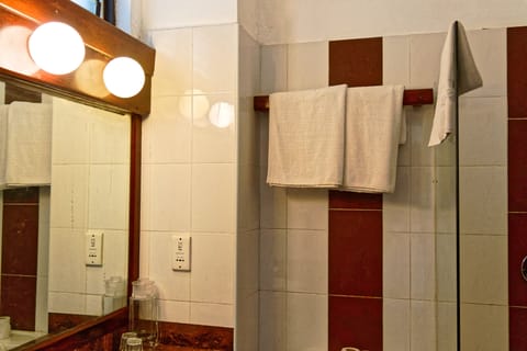Superior Double Room, 1 Bedroom | Bathroom | Shower, rainfall showerhead, free toiletries, towels