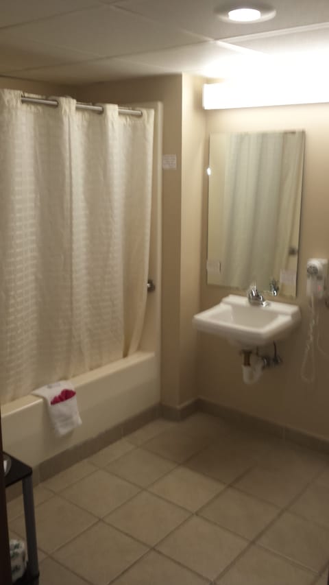 Deluxe Room, 1 Queen Bed, Accessible, Non Smoking | Bathroom | Towels