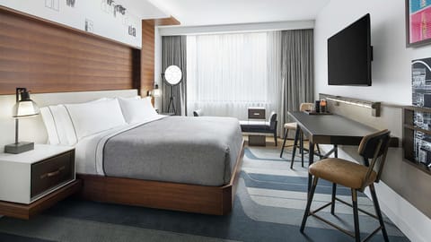 Room, 1 King Bed | Premium bedding, in-room safe, desk, laptop workspace