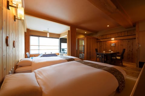 Japanese Style Twin Room with Hot Spring Bath, Non Smoking - 317 | Minibar, in-room safe, desk, free WiFi