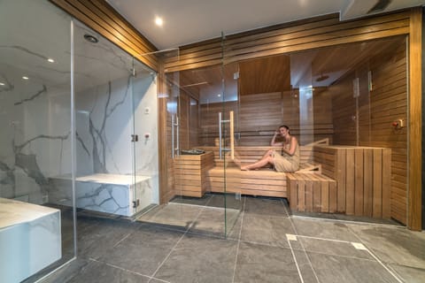 Sauna, steam room, Turkish bath, body treatments, hot stone massages