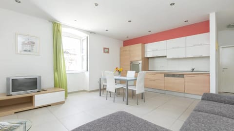 Dining & Living room with new flat TV, Apartment Angel, Split , Croatia