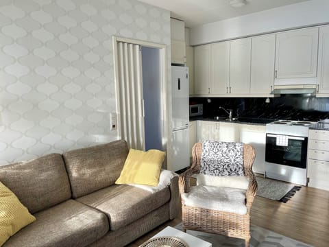 City Apartment, 1 Bedroom, Sauna, Courtyard View | Living area | Flat-screen TV