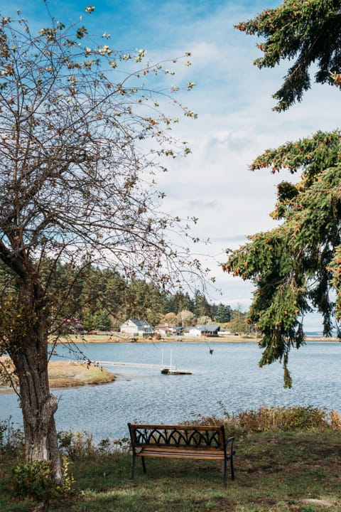 Seating nooks around the property