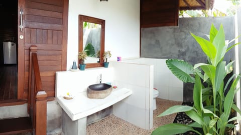 Standard Double Room, 1 King Bed | Bathroom | Shower, rainfall showerhead, free toiletries, hair dryer
