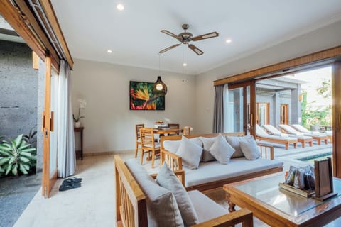 Luxury Villa, 4 Bedrooms, Private Pool, Garden View | Living area | LCD TV