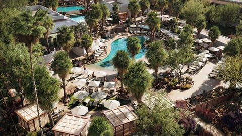 2 outdoor pools, a heated pool, cabanas (surcharge), pool umbrellas