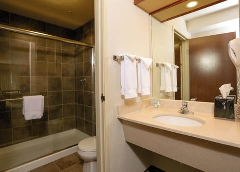 Suite, 1 King Bed | Bathroom | Free toiletries, hair dryer, towels