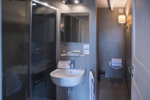 Junior Suite | Bathroom | Shower, free toiletries, hair dryer, bathrobes