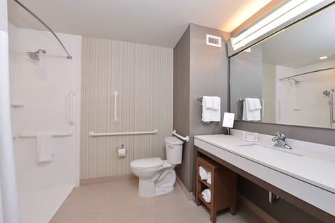 Room, 1 King Bed | Bathroom | Shower, free toiletries, hair dryer, towels