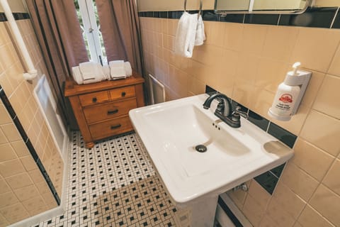 Standard Double Room Single Use, Multiple Beds | Bathroom | Combined shower/tub, hair dryer, towels, soap