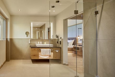 Deluxe Suite | Bathroom | Free toiletries, hair dryer, bathrobes, slippers