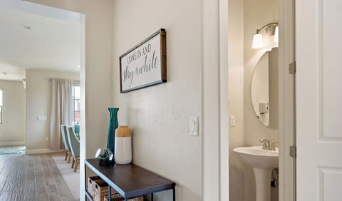 Entryway and main level half bath.