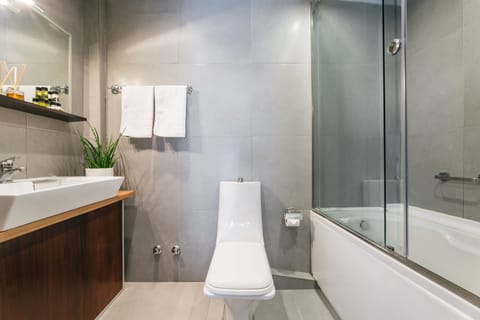 Deluxe Suite | Bathroom | Shower, free toiletries, hair dryer, bathrobes