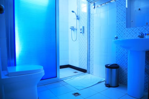 Double Room | Bathroom | Shower, free toiletries, bathrobes, slippers