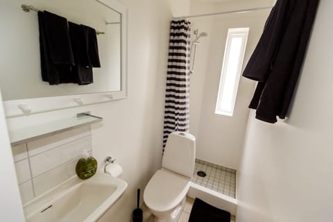 Family Room, Private Bathroom | Bathroom | Shower, towels, soap, toilet paper