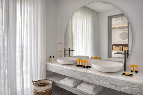 Galaxy 1 Bedroom Pool Suite | Bathroom | Designer toiletries, hair dryer, bathrobes, slippers