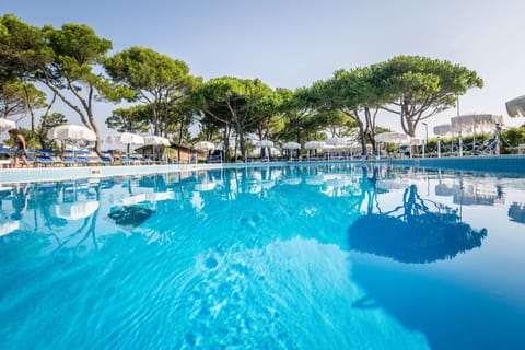 Seasonal outdoor pool, pool umbrellas, sun loungers