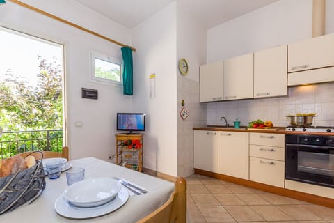 Livingroom with kitchen and dining area