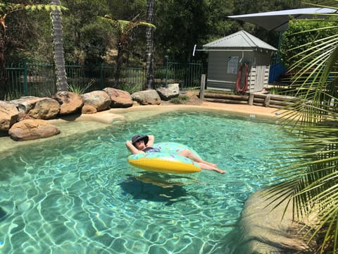 Outdoor pool, free cabanas, pool umbrellas