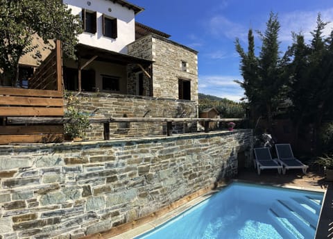 Villa Iris! A rustic chic pool villa with amazing sea views!