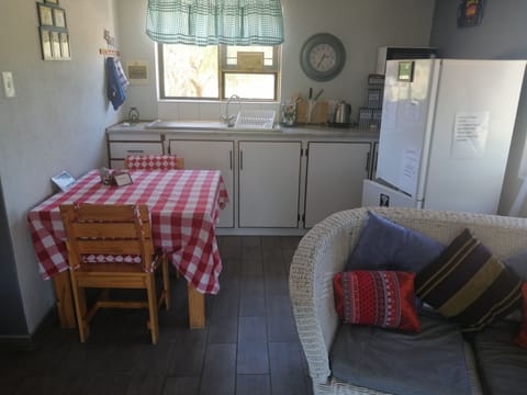 Family Chalet | Private kitchen | Full-size fridge, microwave, electric kettle, toaster