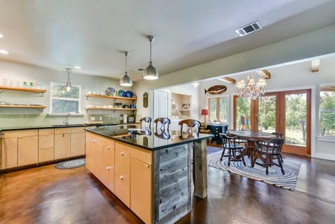 Large kitchen island is perfect for entertaining!