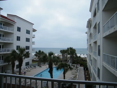 A view from the balcony.