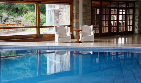 Indoor pool, open noon to 8:00 PM, sun loungers