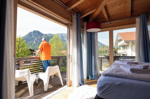 Alpenliebe Superior with Balcony, Boxspingbett, Nespresso machine, LP player | Balcony view